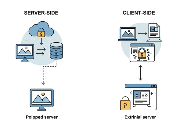 Server vs. client-side: secure local processing explained