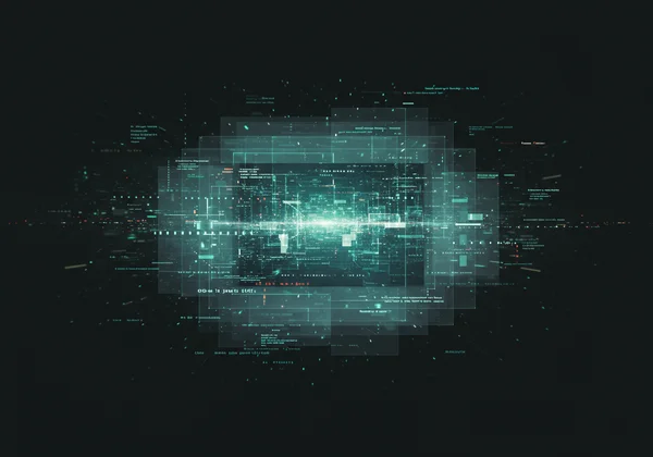 Abstract image showing layers of metadata within a photo file