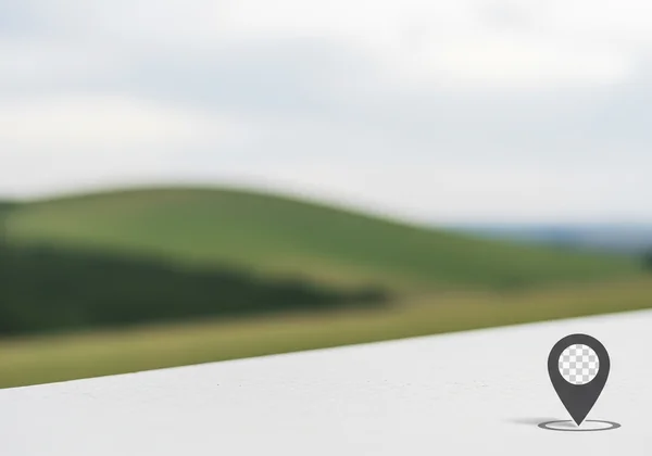 Illustration of a photo with hidden GPS location data