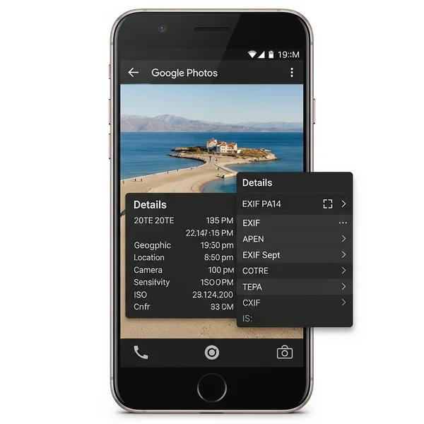 Screenshot of an Android's Google Photos showing photo details.