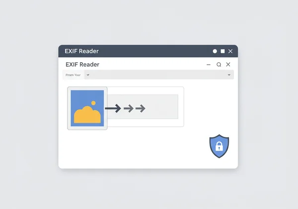 Secure EXIF reader showing client-side data analysis